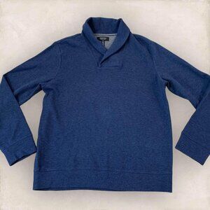 Nordstrom Men’s Shop Sweater Size Medium Blue Cotton Blend Casual Holiday Wear